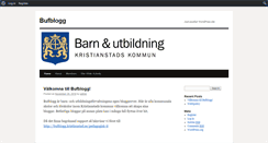 Desktop Screenshot of bufblogg.kristianstad.se